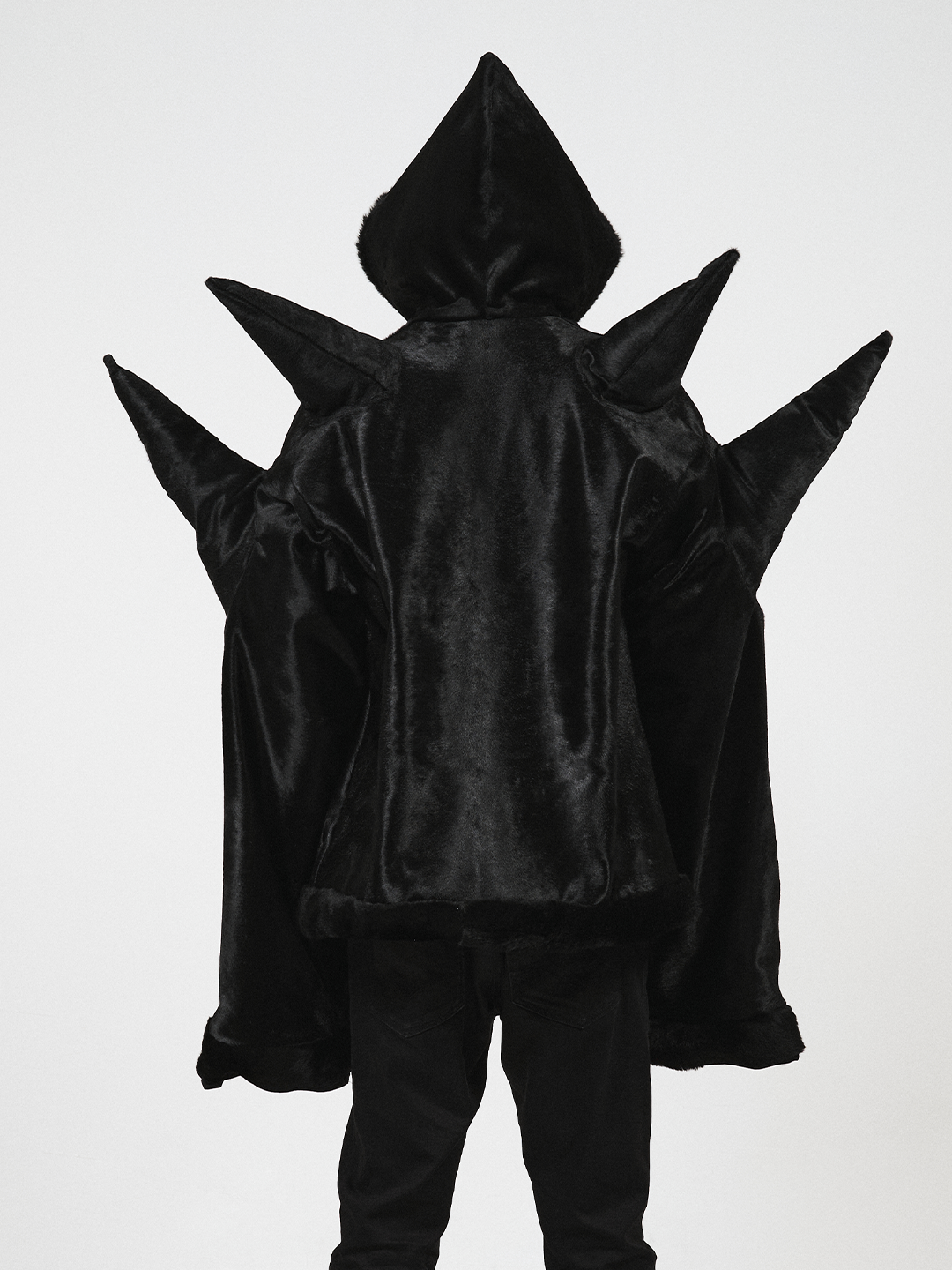 ARTISANAL SPIKED FUR JACKET