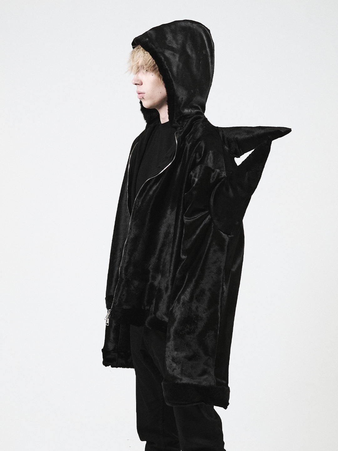 ARTISANAL SPIKED FUR JACKET